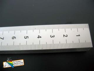 Aluminium liniaal graveren